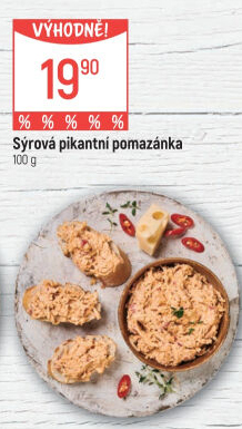 Pikantní sýrová pomazánka Globus