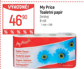 Toaletní papír 2vrstvý My Price