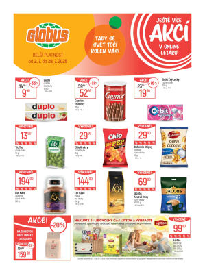 akční leták Globus 16.7.2025-22.7.2025