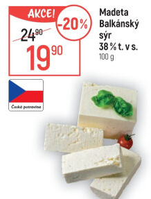 Balkánský sýr Madeta