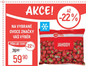 Jahody mražené Váš Výběr