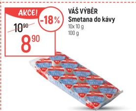 Smetánky do kávy Váš Výběr