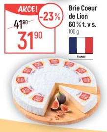 Sýr Brie Coeur de Lion