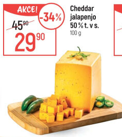 Sýr Cheddar s Jalapenjo