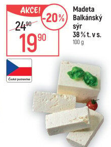 Balkánský sýr Madeta