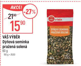 Dýňová semínka pražená Váš Výběr