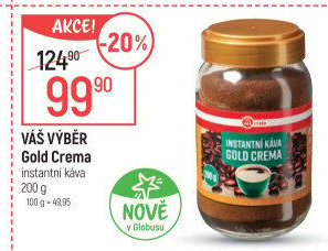 Instantní káva Gold Crema Váš Výběr