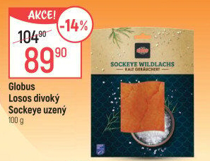 Losos divoký Sockeye uzený Globus