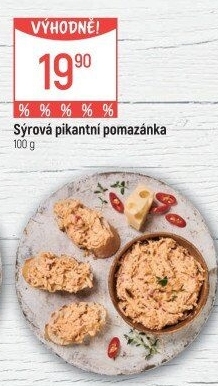 Pikantní sýrová pomazánka Globus