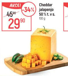 Sýr Cheddar s Jalapenjo