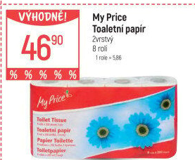 Toaletní papír 2vrstvý My Price