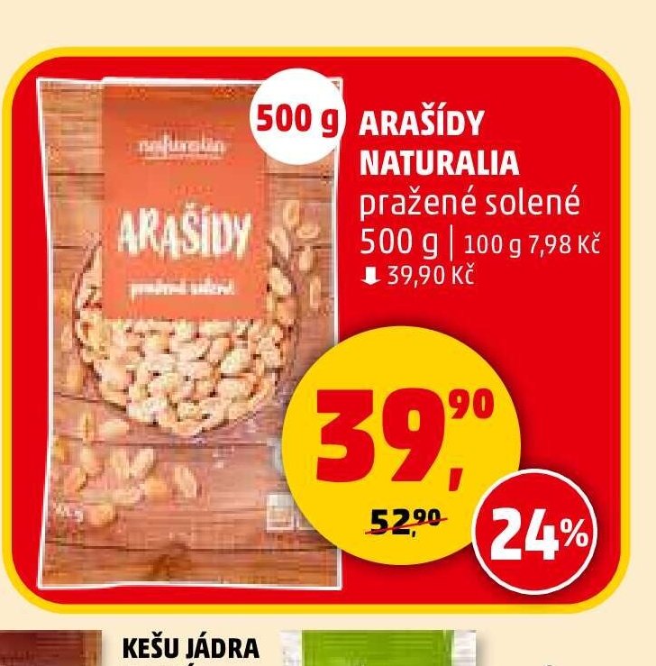 ARAŠÍDY NATURALIA 500 g