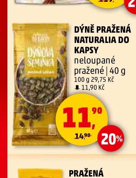 DÝNĚ PRAŽENÁ NATURALIA DO KAPSY 40 g