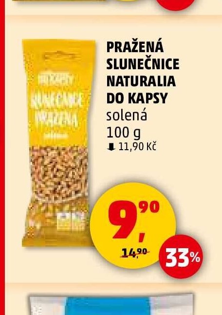 PRAŽENÁ SLUNEČNICE NATURALIA DO KAPSY 100 g