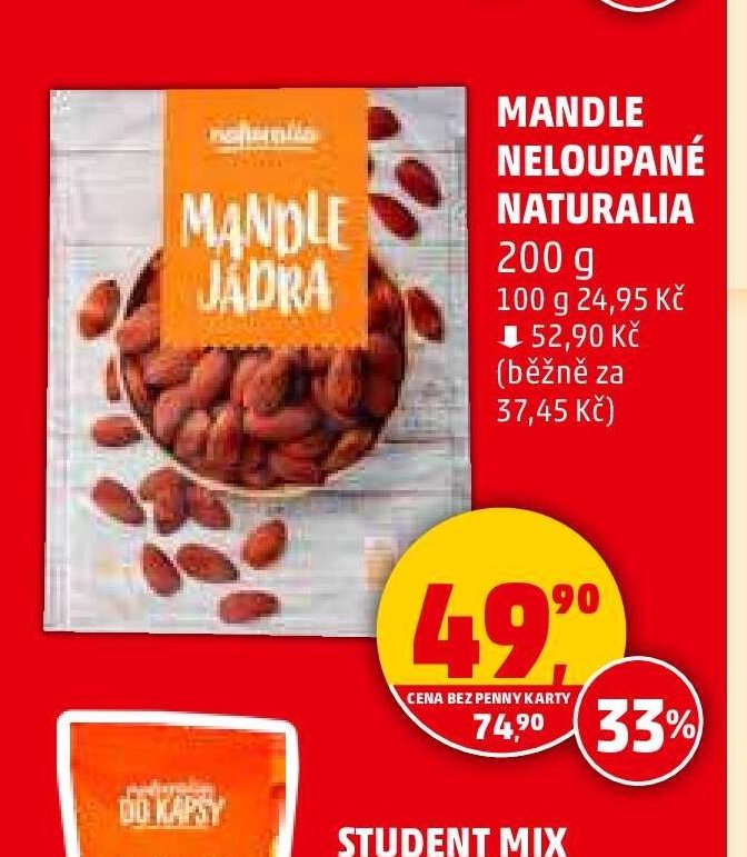 MANDLE NELOUPANÉ NATURALIA 200 g