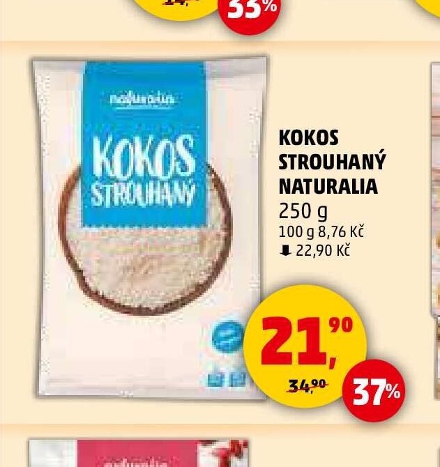 KOKOS STROUHANÝ NATURALIA 250 g