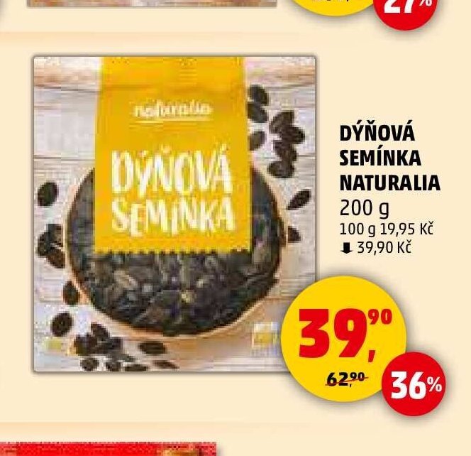 DÝŇOVÁ SEMÍNKA NATURALIA 200 g