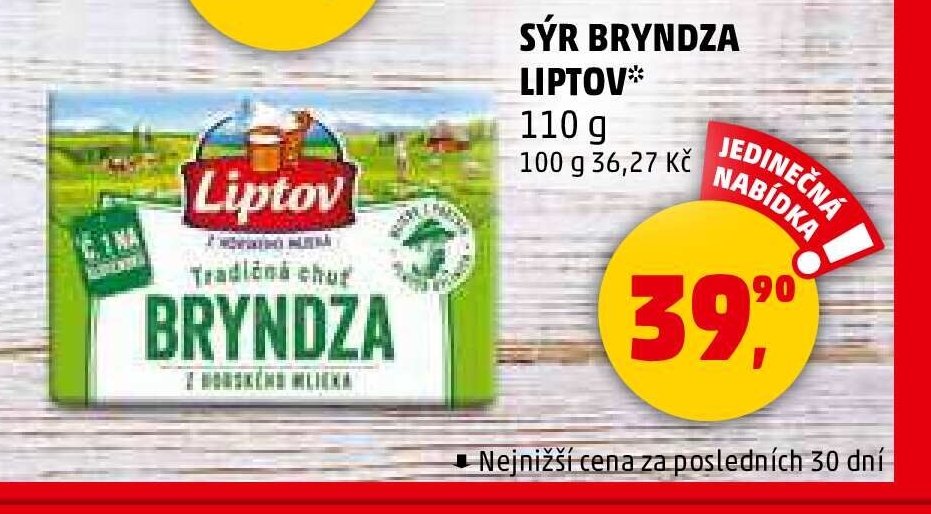 Sýr Bryndza Liptov - Penny Market akcniletaky.com