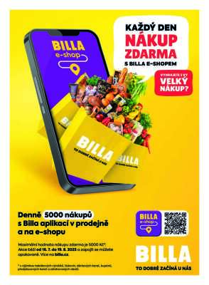 akční leták BILLA 16.7.2025-22.7.2025