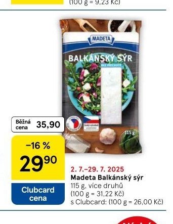 Madeta Balkánský sýr