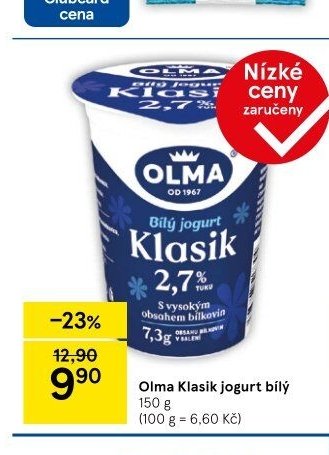 Olma Klasik jogurt bílý