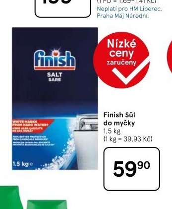 Finish Sůl do myčky