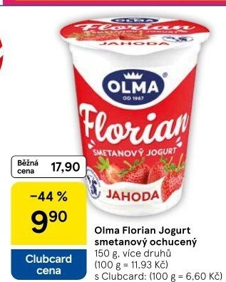 Jogurt smetanový Florian Olma