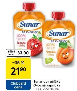 Kapsička do ručičky Ovocný příkrm Sunar