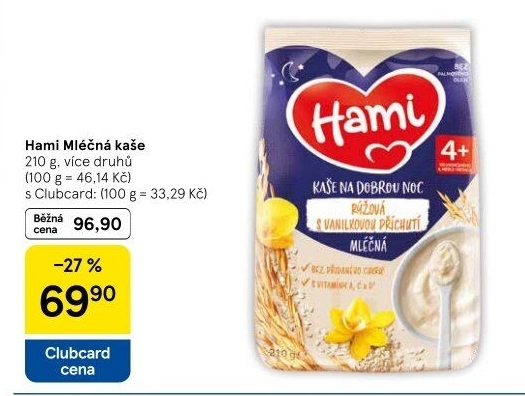 Kaše mléčná Hami