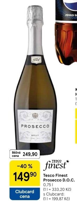 Prosecco brut DOC Tesco finest