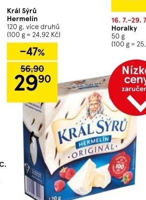 Sýr Hermelín Král sýrů
