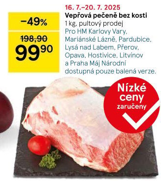 Vepřová pečeně bez kosti