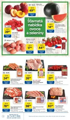 akční leták Tesco 16.7.2025-22.7.2025