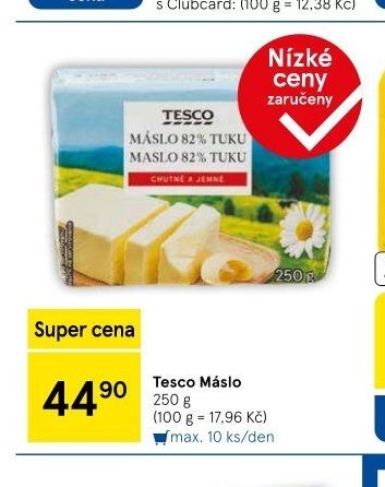 Tesco Máslo