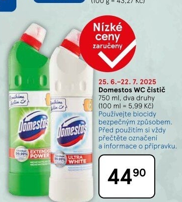 Čistič WC gelový Domestos