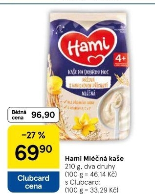 Kaše mléčná Hami