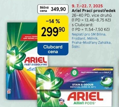 Prací prostředky Ariel