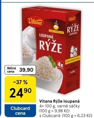 Rýže loupaná dlouhozrnná Vitana