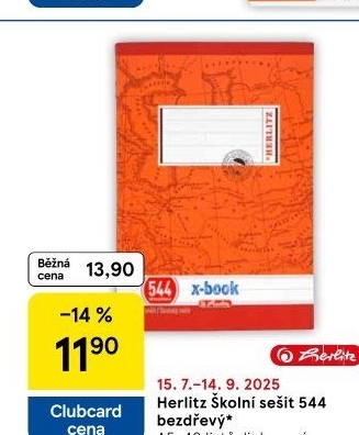 Školní sešit A5 Herlitz