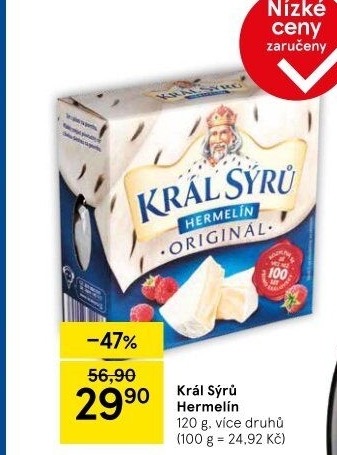 Sýr Hermelín Král sýrů