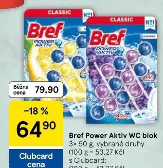WC blok tuhý Power Aktiv Bref