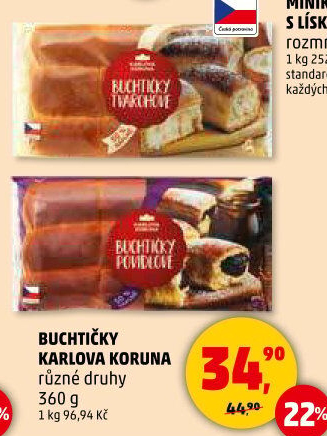 České buchtičky Karlova Koruna