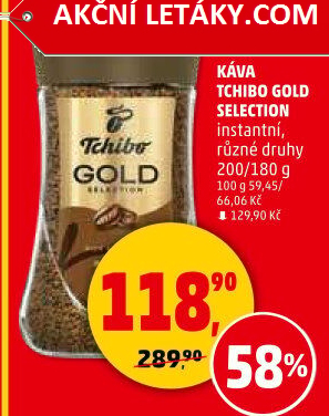 Instantní káva Tchibo Gold Selection