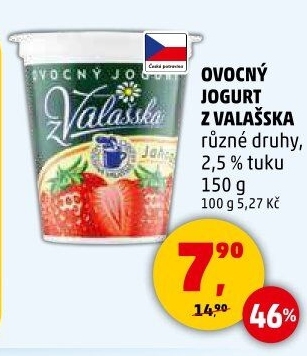 Jogurt ovocný z Valašska Mlékárna Valašské Meziříčí