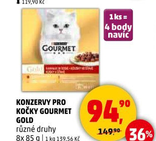 Konzerva pro kočky Gold Gourmet Purina