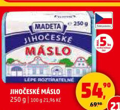 Máslo Jihočeské Madeta