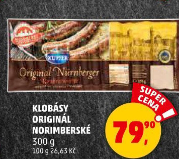 Norimberská klobása original Kupfer