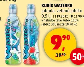 Ochucená voda Waterrr Kubík