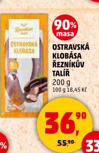 Ostravská klobása Řezníkův talíř