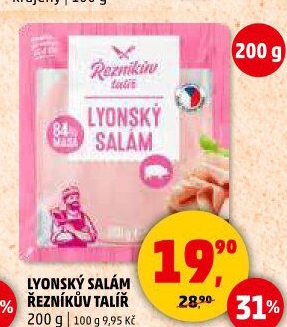 Salám lyonský Řezníkův talíř